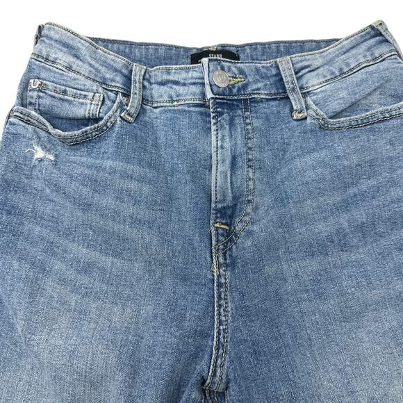 True Religion Starr Mid Rise Cropped Straight Jeans Size 29 - Picture 3 of 9